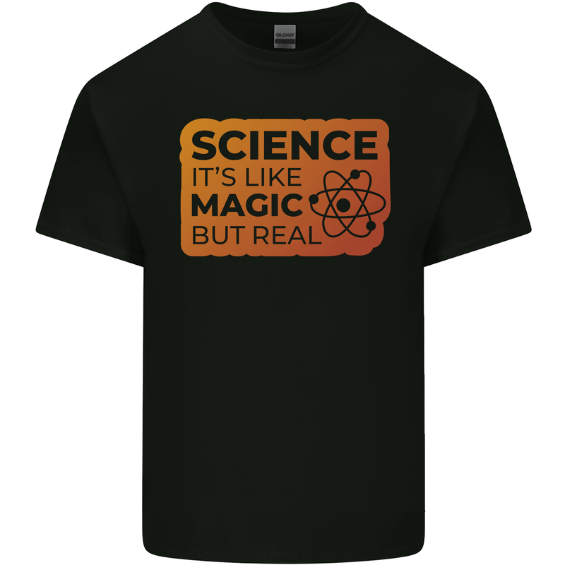 Science Like Magic but Real Physics Geek Kids T-Shirt Childrens Black