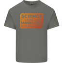 Science Like Magic but Real Physics Geek Kids T-Shirt Childrens Charcoal