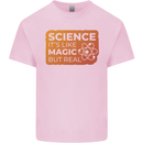 Science Like Magic but Real Physics Geek Kids T-Shirt Childrens Light Pink
