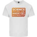 Science Like Magic but Real Physics Geek Kids T-Shirt Childrens White