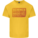 Science Like Magic but Real Physics Geek Kids T-Shirt Childrens Yellow
