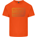 Science Like Magic but Real Physics Geek Mens Cotton T-Shirt Tee Top Orange