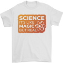 Science Like Magic but Real Physics Geek Mens T-Shirt 100% Cotton White