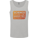 Science Like Magic but Real Physics Geek Mens Vest Tank Top Sports Grey