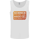 Science Like Magic but Real Physics Geek Mens Vest Tank Top White