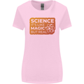 Science Like Magic but Real Physics Geek Womens Wider Cut T-Shirt Light Pink