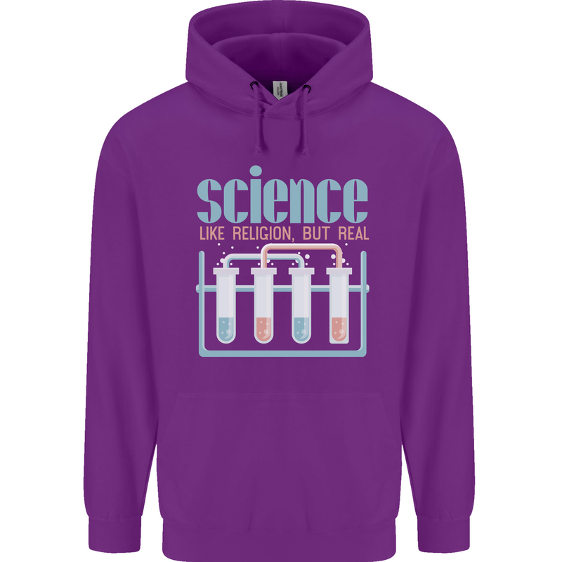 Science Like Religion Atheist Atheism Evolution Childrens Kids Hoodie Purple