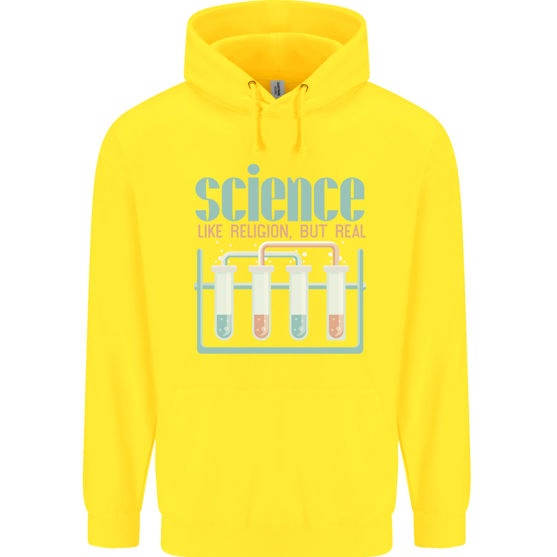 Science Like Religion Atheist Atheism Evolution Childrens Kids Hoodie Yellow