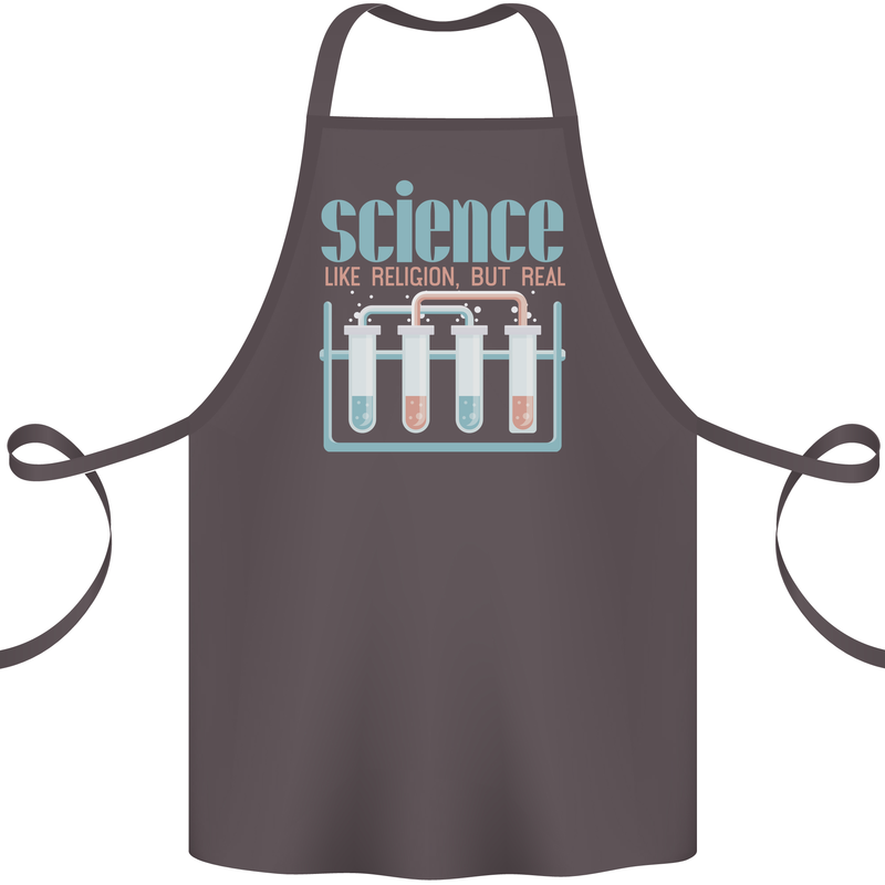 Science Like Religion Atheist Atheism Evolution Cotton Apron 100% Organic Dark Grey
