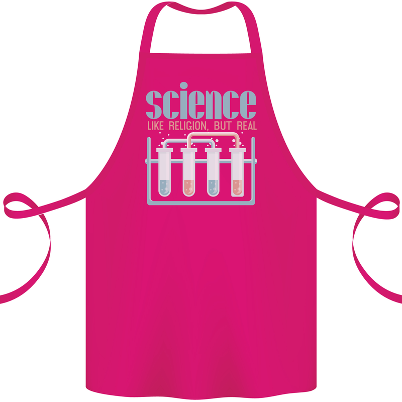 Science Like Religion Atheist Atheism Evolution Cotton Apron 100% Organic Pink