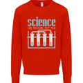Science Like Religion Atheist Atheism Evolution Kids Sweatshirt Jumper Bright Red