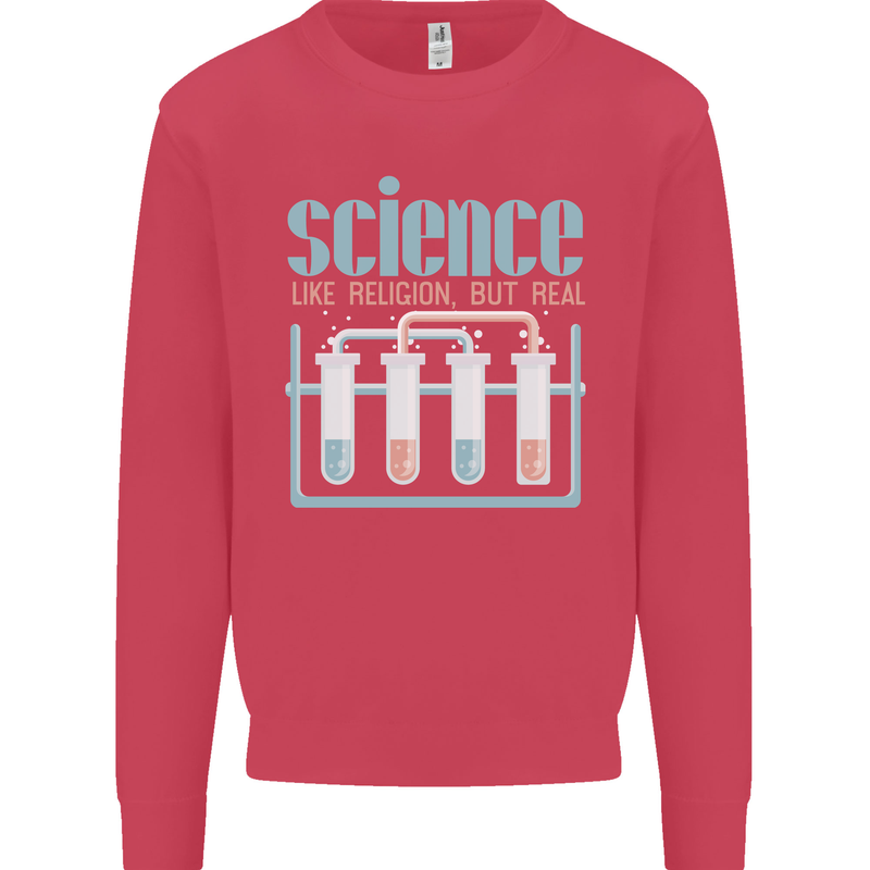 Science Like Religion Atheist Atheism Evolution Kids Sweatshirt Jumper Heliconia
