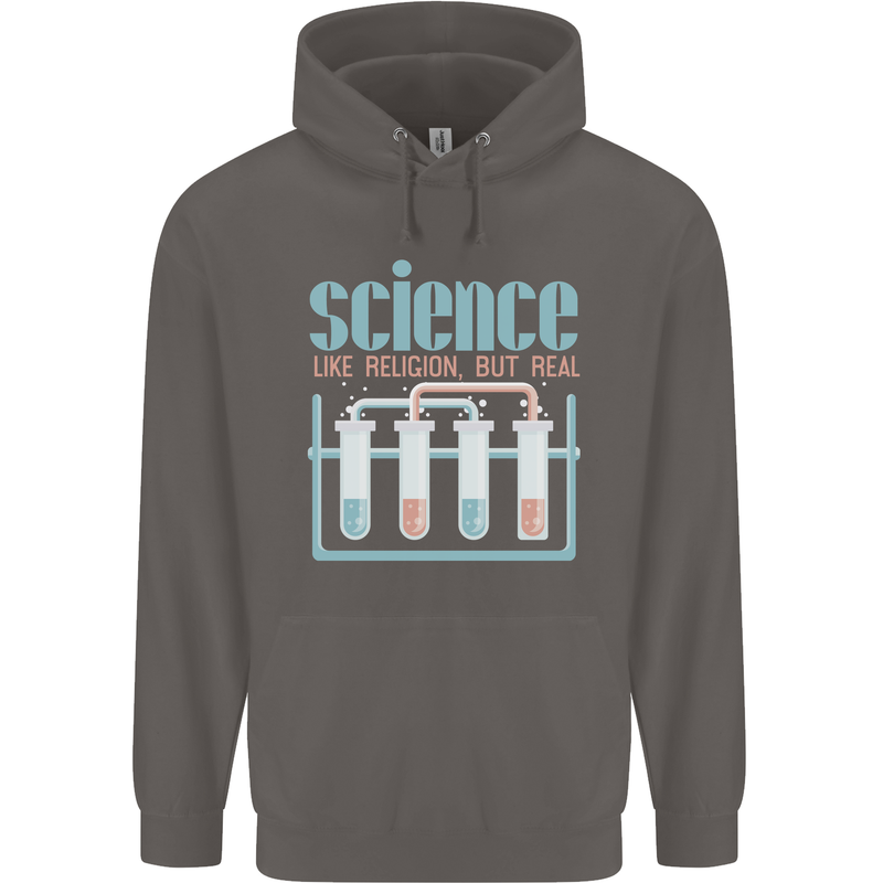 Science Like Religion Atheist Atheism Evolution Mens 80% Cotton Hoodie Charcoal