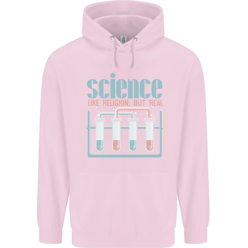 Science Like Religion Atheist Atheism Evolution Mens 80% Cotton Hoodie Light Pink
