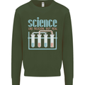 Science Like Religion Atheist Atheism Evolution Mens Sweatshirt Jumper Forest Green
