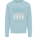 Science Like Religion Atheist Atheism Evolution Mens Sweatshirt Jumper Light Blue