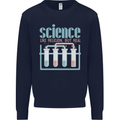 Science Like Religion Atheist Atheism Evolution Mens Sweatshirt Jumper Navy Blue