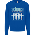 Science Like Religion Atheist Atheism Evolution Mens Sweatshirt Jumper Royal Blue