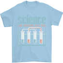 Science Like Religion Atheist Atheism Evolution Mens T-Shirt 100% Cotton Light Blue