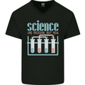 Science Like Religion Atheist Atheism Evolution Mens V-Neck Cotton T-Shirt Black