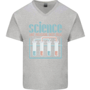 Science Like Religion Atheist Atheism Evolution Mens V-Neck Cotton T-Shirt Sports Grey