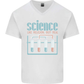 Science Like Religion Atheist Atheism Evolution Mens V-Neck Cotton T-Shirt White