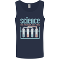 Science Like Religion Atheist Atheism Evolution Mens Vest Tank Top Navy Blue