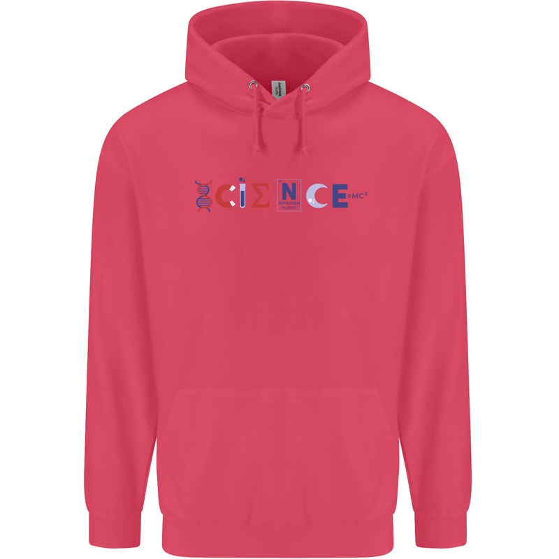 Science Symbols Physics Chemistry Biology Childrens Kids Hoodie Heliconia