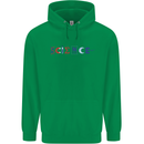 Science Symbols Physics Chemistry Biology Childrens Kids Hoodie Irish Green