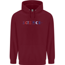 Science Symbols Physics Chemistry Biology Childrens Kids Hoodie Maroon