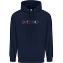 Science Symbols Physics Chemistry Biology Childrens Kids Hoodie Navy Blue