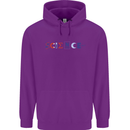 Science Symbols Physics Chemistry Biology Childrens Kids Hoodie Purple