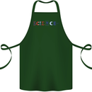 Science Symbols Physics Chemistry Biology Cotton Apron 100% Organic Forest Green