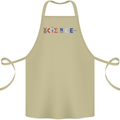 Science Symbols Physics Chemistry Biology Cotton Apron 100% Organic Khaki