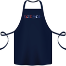 Science Symbols Physics Chemistry Biology Cotton Apron 100% Organic Navy Blue