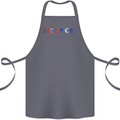 Science Symbols Physics Chemistry Biology Cotton Apron 100% Organic Steel