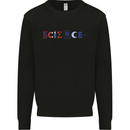 Science Symbols Physics Chemistry Biology Kids Sweatshirt Jumper Black