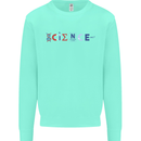 Science Symbols Physics Chemistry Biology Kids Sweatshirt Jumper Peppermint