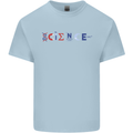 Science Symbols Physics Chemistry Biology Kids T-Shirt Childrens Light Blue