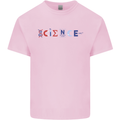 Science Symbols Physics Chemistry Biology Kids T-Shirt Childrens Light Pink
