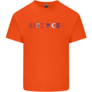 Science Symbols Physics Chemistry Biology Kids T-Shirt Childrens Orange