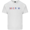 Science Symbols Physics Chemistry Biology Kids T-Shirt Childrens White