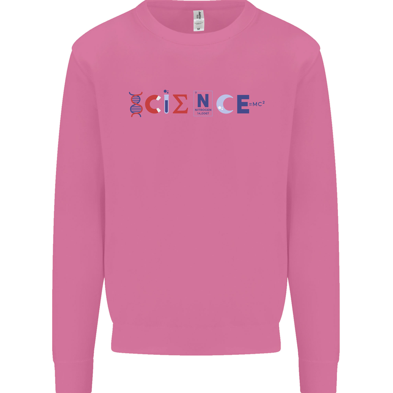 Science Symbols Physics Chemistry Biology Mens Sweatshirt Jumper Azalea