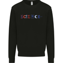 Science Symbols Physics Chemistry Biology Mens Sweatshirt Jumper Black
