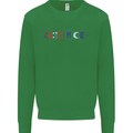 Science Symbols Physics Chemistry Biology Mens Sweatshirt Jumper Irish Green