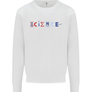 Science Symbols Physics Chemistry Biology Mens Sweatshirt Jumper White