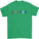 Science Symbols Physics Chemistry Biology Mens T-Shirt 100% Cotton Irish Green