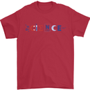 Science Symbols Physics Chemistry Biology Mens T-Shirt 100% Cotton Red