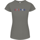 Science Symbols Physics Chemistry Biology Womens Petite Cut T-Shirt Charcoal
