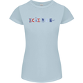 Science Symbols Physics Chemistry Biology Womens Petite Cut T-Shirt Light Blue